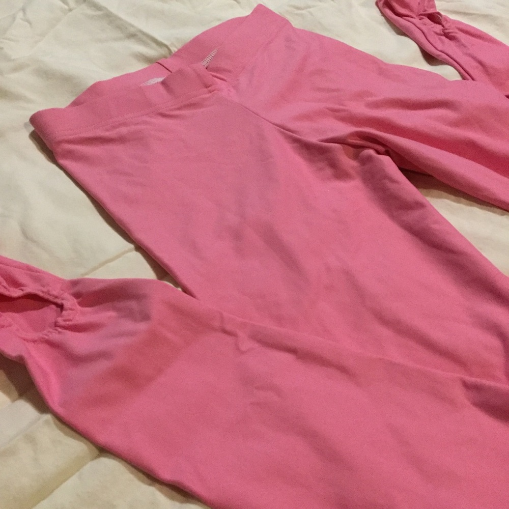 Blackmilk Pink Stirrup Leggings Small